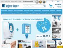 Tablet Screenshot of hygiene-shop.com